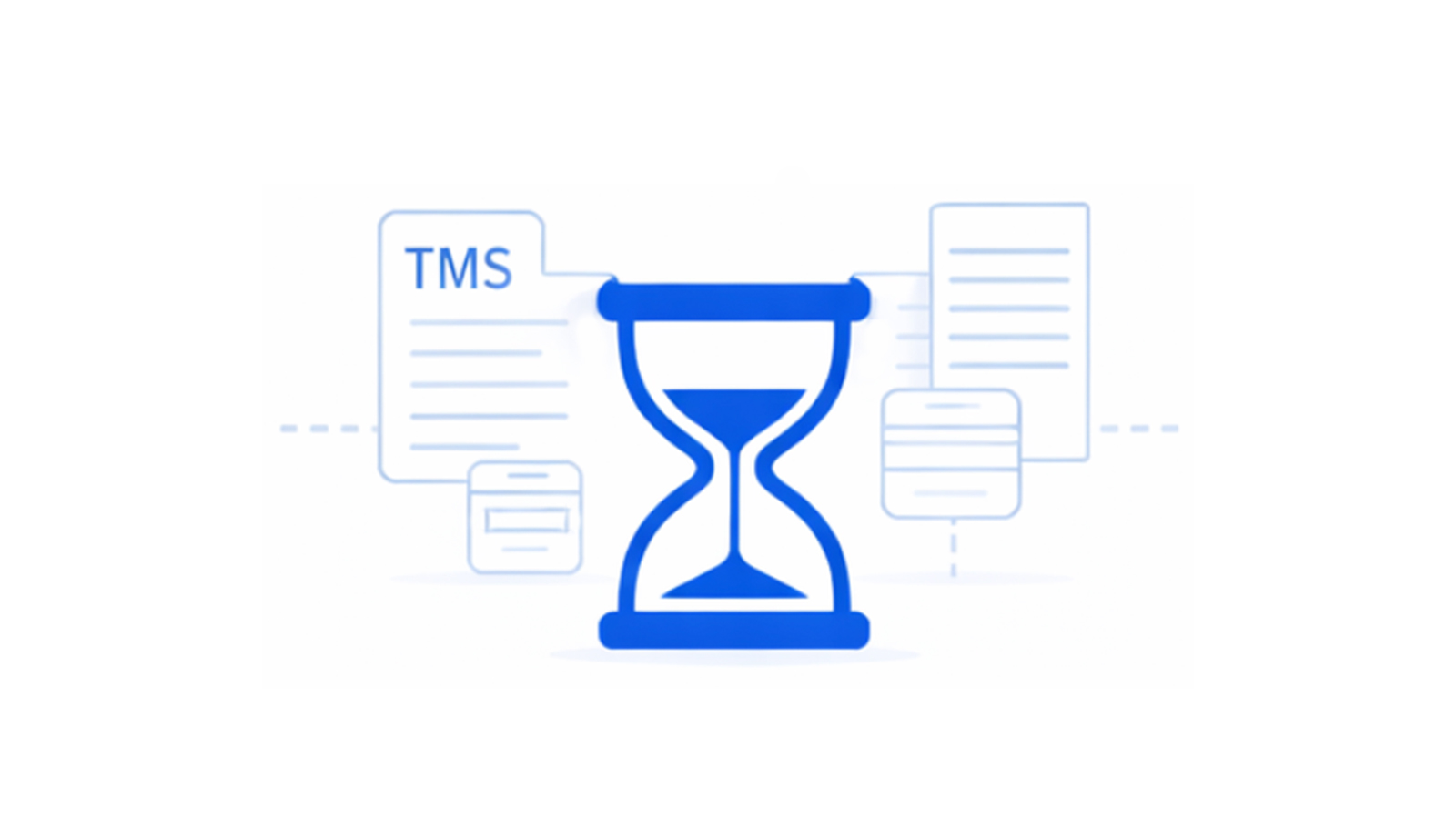 Icons of SAP, NetSuite, Oracle, and CRM connected by dotted lines to a calendar with a clock symbolizing ERP and CRM integration for production data scheduling.